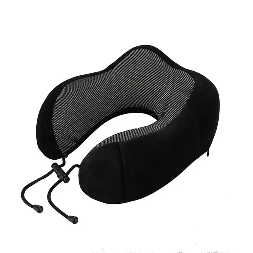 Memory Foam U-Shaped Pillow Neck Support Travel Portable Student Sleeping Aid Airplane Pillow Neckrest U-Pillow