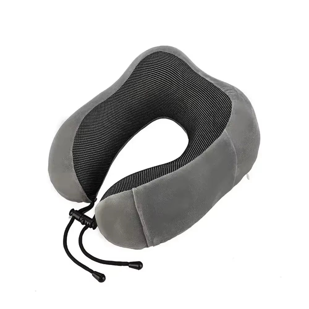 Memory Foam U-Shaped Pillow Neck Support Travel Portable Student Sleeping Aid Airplane Pillow Neckrest U-Pillow